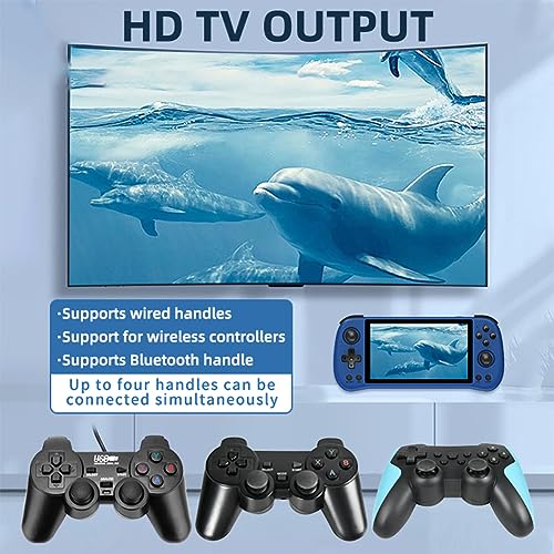 Powkiddy X55 Handheld Gaming Console 5.5-inch HD IPS Screen Linux System 64GB Storage Supports 30+ Emulators (White 64GB) - Image 4