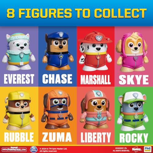 P.M.I. PAW Patrol 4-Pack Collectible Action Figures with Hidden Storybooks — Toys for Boys Girls Ages 3-8, Officially Licensed, Includes Chase, Marshall, Skye & Liberty - image 6
