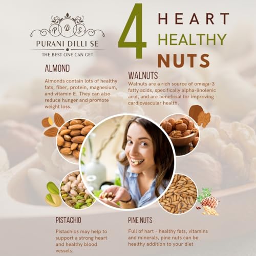 Image of Purani Dilli Se Mamra Almond 250G | Premium Class 1+ Grade Badam Giri Kernels | King Size Mamra Badam Rich in Protein, Healthy Fats & Nutrients | Crunchy Almond Dry Fruits for Snacking & Gifting (250.00, Grams, 0.55, pounds)