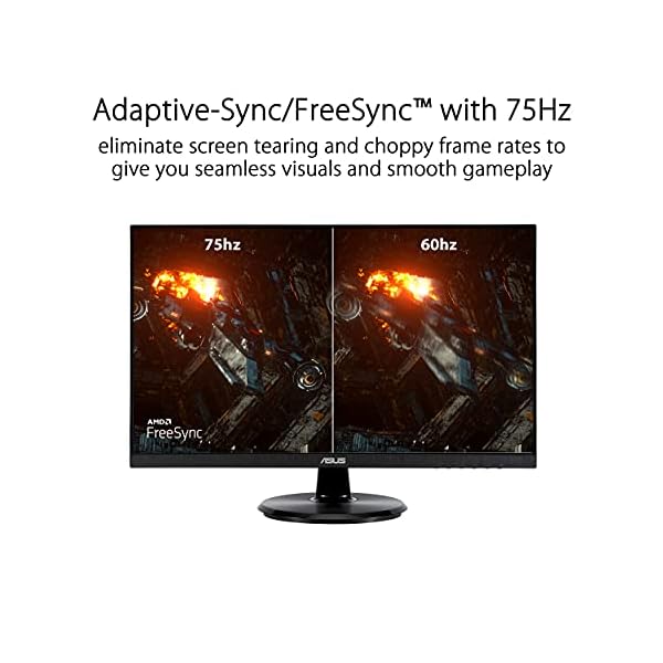 ASUS VA24DCP - Monitor Eye Care 23.8 Pulgadas, Full HD, IPS, sin Marco, USB-C, 65W PD, 75 Hz, Adaptive-Sync/FreeSync, Filtro de Luz Azul, Antiparpadeo, Puede Montarse en la Pared - Image 4