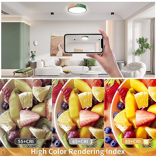 Yexati Plafoniera LED Dimmerabile 3000K-6000K,32w