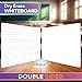 Scribbledo Double Sided Whiteboard Lined Dry Erase Board for Kids Ruled Writing Board Handwriting Practice Small White 9x12 Dry Erase Board with Lines Education Teacher Supplies