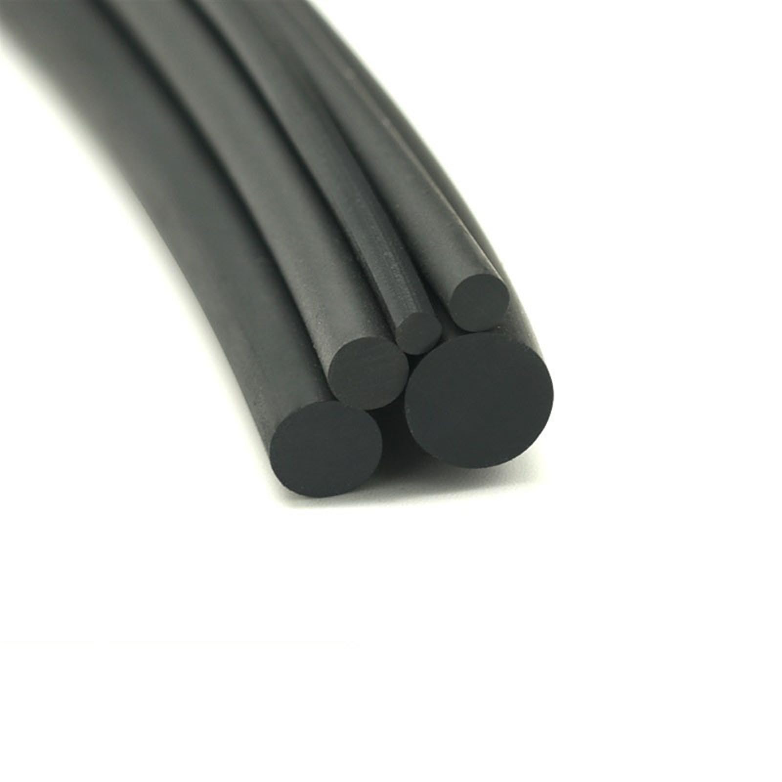 Météo Solide Résistance à l'huile en caoutchouc Nitrile rond solide noir NBR bande d'étanchéité NBR bande Dia 1.5mm à 10mm Antidérapant Friction (Size : 2 Meters, Color : Diameter 9mm)