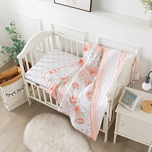Image of Soul & Lane x Leanna Laming Fairy Garden Baby Crib Bedding Set | Includes Crib Fitted Sheet and Crib Quilt