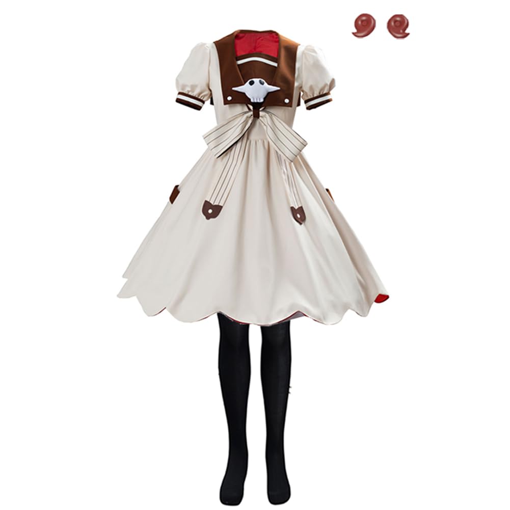 CosSail Womens Nene Yashiro Cosplay Costume Toilet Bound Hanako kun Yashiro Dress with Accessories, Female, Medium