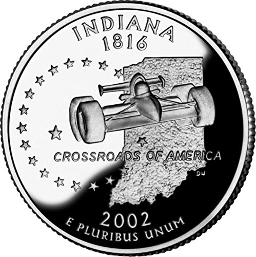 【新品未開封】2002年発行 インディアナ州Quarter 1 バンク•ロール 2002 P Bankroll of Indiana Statehood Uncirculated at