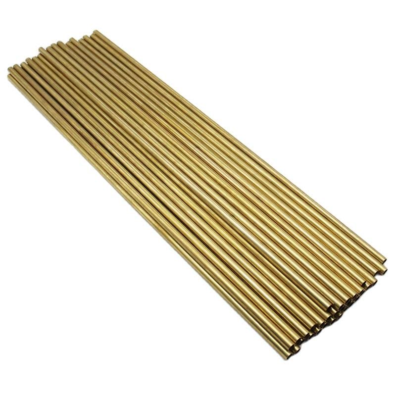 QWORK® Messing Rohr, 2mm 3mm 4mm 5mm 6mm 7mm 8mm 10mm, 0.5mm