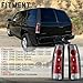 ROXX Tail Light Replacement Fit for 1988-2000 Chevy/GMC/for Cadillac Escalade C/K/Suburban/Blazer/Tahoe 1500/2500/ 3500 1500/2500 Driver & Passenger Side (Chrome/Clear lens)