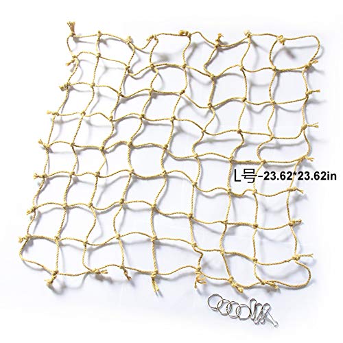 Hihey klimnet, hangmat, katoen, touw, klimwand, klimnet voor vogels, papegaaien, nylmstoken, golfstoken, zitvijken… - Afbeelding 7