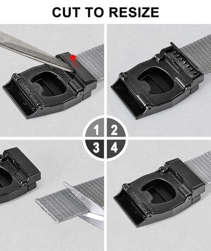 Image of BULLIANT Men Stretch Tactical Web Belt MultiPack 1.5 inch-Adjustable Fit | Smooth Sliding for Micro Fit - Tailored for Exact Size-Holeless for Golf Jeans or Casual