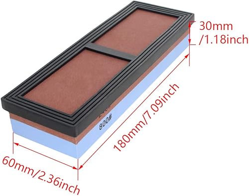 Miniatura 3 de Utoolmart Whetstone Knives Sharpener Sharpening Stone Double-Sided 240800 Grit for Scissors Razors Knives Carving Tool 1Pc