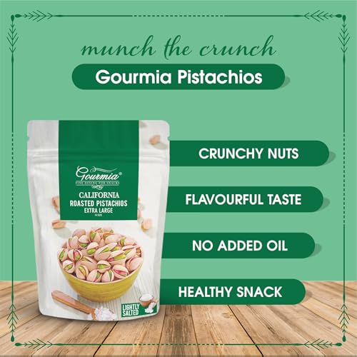 Image of Gourmia Roasted Pistachios California Lighty Salted 200g