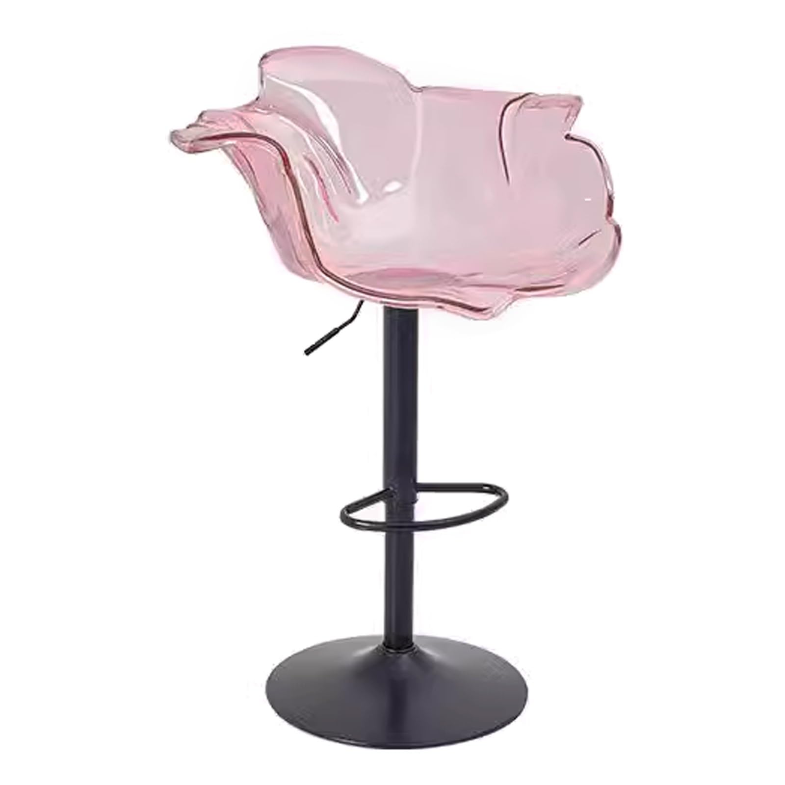 Drehbare Barhocker in Tresenhöhe, verstellbar, ergonomisch, Vintage-Stil, Blütenblattform, für Kücheninsel, Bar oder Kneipe