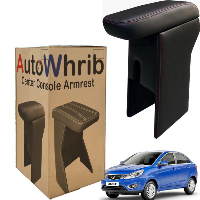 Image of Car Arm Rest For Zest Armrest with Storage Box & Soft Cushion Pad, Luxury Arm Rest, Black Colour