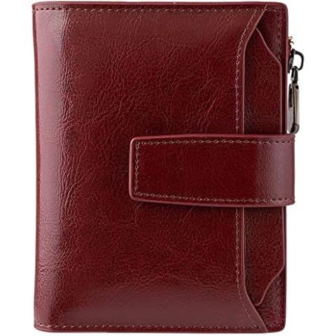 Compact RFID Blocking Leather Wallet for Women Cover