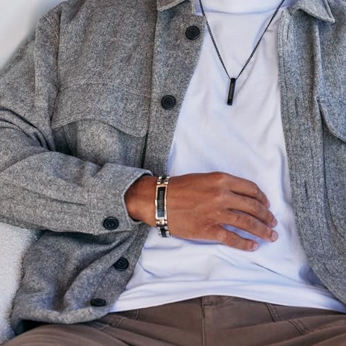 Custom Engraved Men's Stainless Steel ID Bracelet - Name Bracelet for Men - Men's Jewelry - Gift for Him - Gifts for Dad4