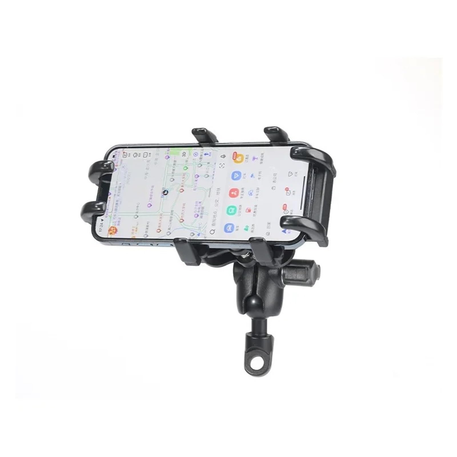 Soporte Móvil Bicicleta Soporte Teléfono con Amortiguador Manillar Bicicleta Espejo Retrovisor Smartphones 4,7 A,1 Pulgadas, A Prueba Golpes(Handlebar Shockproof)