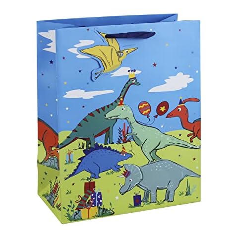 Dinosaur Party Gift Bag with Tag Cover