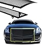 AM&PM Front Grill Black Stainless Steel Mesh Grille Grill Insert Combo Compatible with 2008-2013 Cadillac CTS(Not For CTS-V or model with Adaptive Cruise Control)