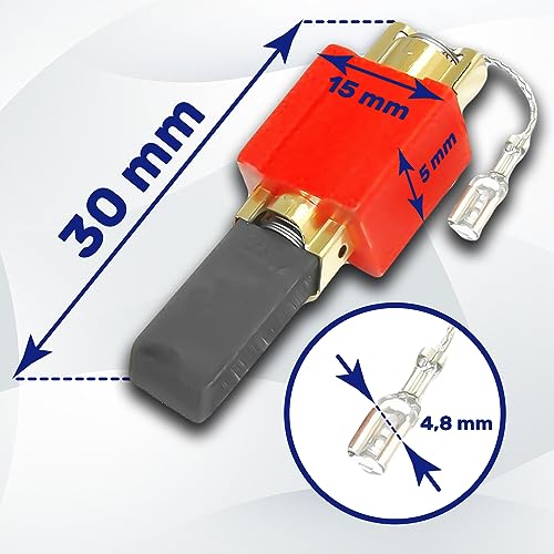2 Stück Kohlebürsten für Elektromotor Waschmaschine - 5 x 15 x 30 mm - 4297410 4297411 4297412 4297413 4297414 für Miele - Garantie 10 Jahre – MONTERAL