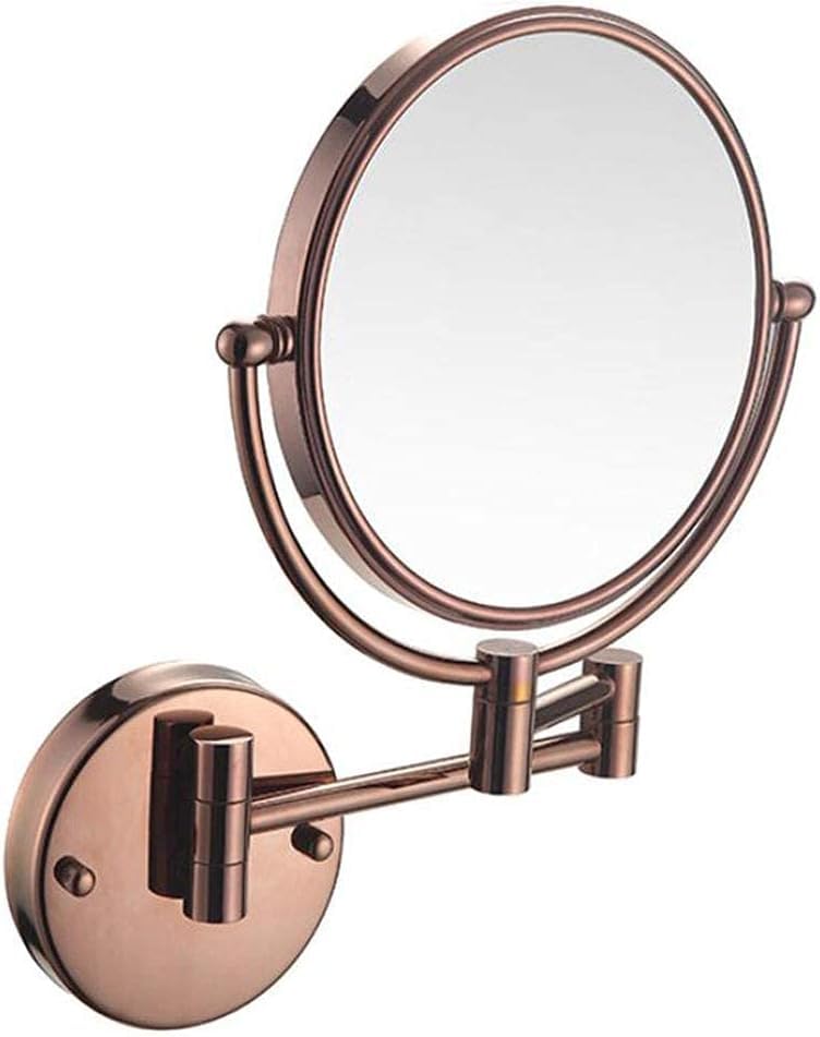 Miroir de maquillage rond pour une routine de rasage et de soin confortable dans la chambre