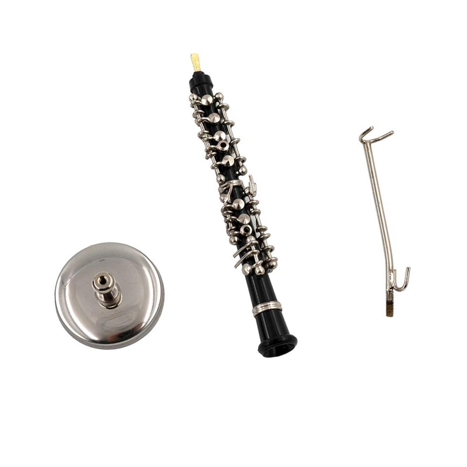 Ozdoby na instrumenty muzyczne Miniaturowe ozdoby do instrumentów muzycznych w formie oboju ze stopu metali(14cm)
