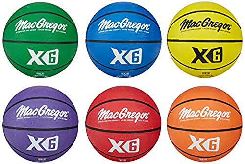 MacGregor Multicolor Basketballs (Set of 6) , Official Size (29.5')