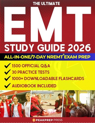 The Ultimate EMT Study Guide: All in 1 NREMT® Exam Prep. Ace the Paramedic Test on Your First Try in Just 7 Days with Expert Tips for Clear Understanding. 1500 Official Q&A, & 30 Practice Tests