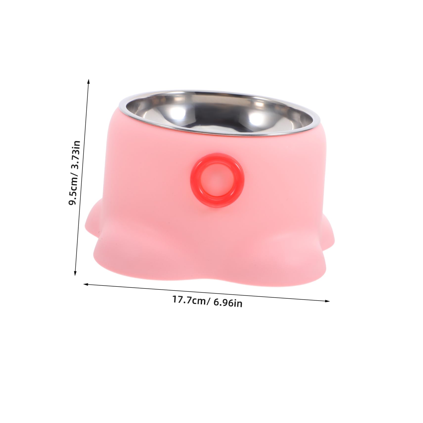 Toddmomy Octopus Shaped Non Tipping Pet Bowl Spill Design for Active Pets Portable Cat Feeding Dish for Indoor Outdoor Use Cute Pet Accessory