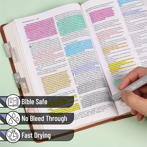 Image of Mr. Pen- No Bleed Gel Highlighters, Friendly Colors, 8 Pack | Bible Highlighters and Pens No Bleed, Bible Markers for Study, Journaling, School Supplies and Accessories