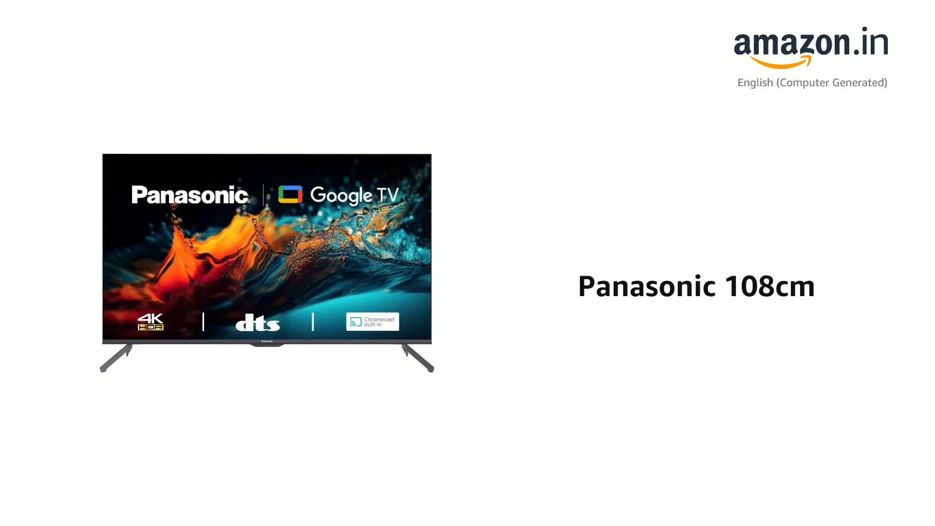 Panasonic 108cm (43 Inches) 4K Ultra HD Smart Google LED TV TH