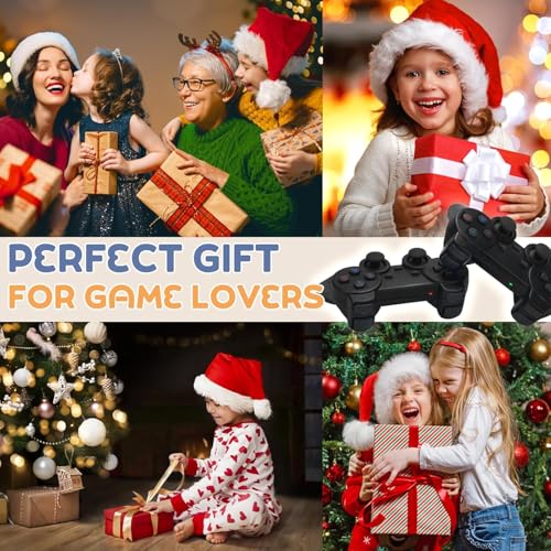 Image of TOYTONIC 2.4g Wireless Game Console with Dual Controllers | 20000+ Preloaded Retro 3D Games | 64gb Card | Plug & Play Hdmi Video Game System for Kids & Adults | Gaming Toy Gift for Boys & Girls