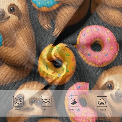 Joisal Pattern Girls Underwear Toddler 2t Cotton Little Girl Panties Cute Sloths Colorful Donuts Black Kids Briefs Undies3