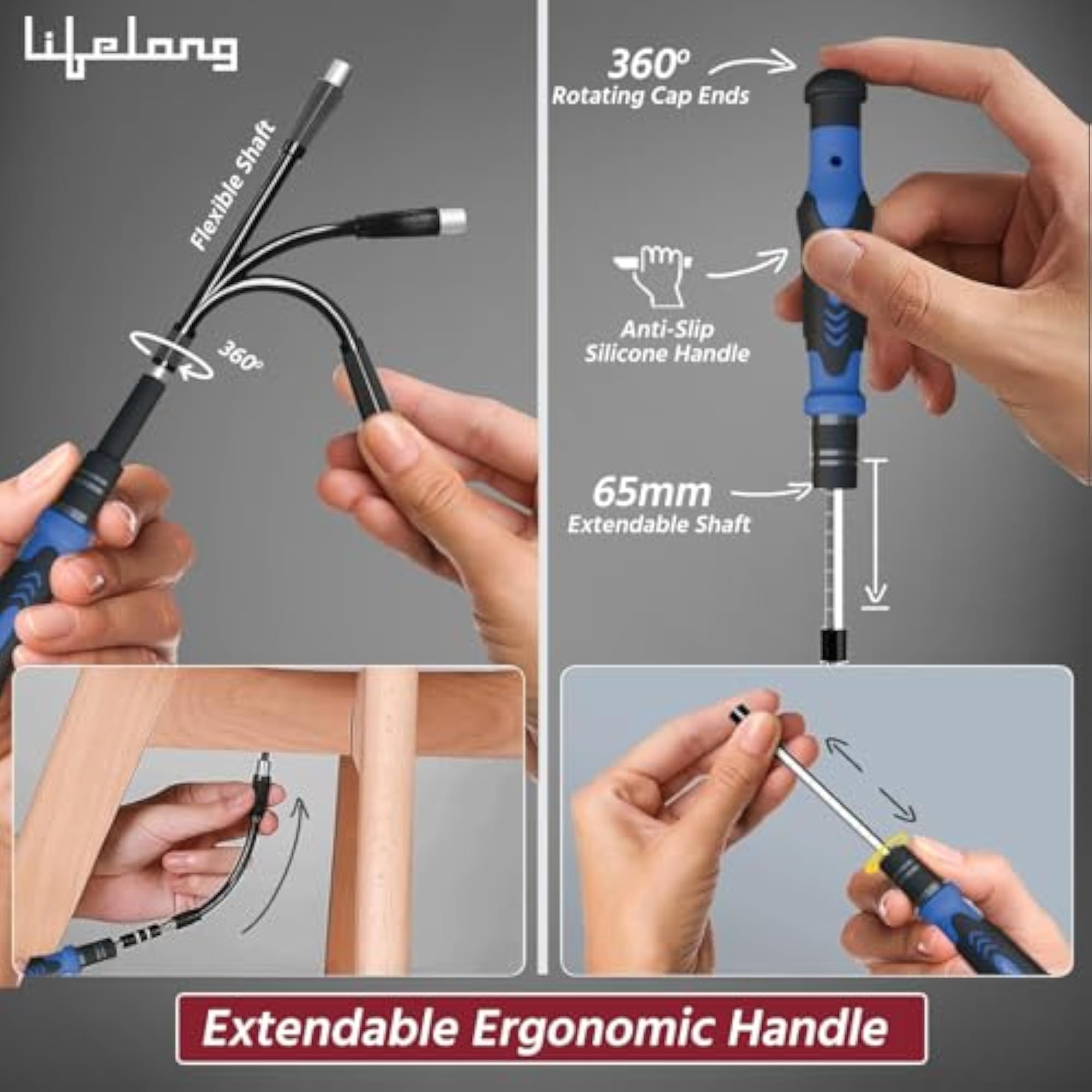 62 in 1 Magnetic Precision Screwdriver Set, Tool Kit