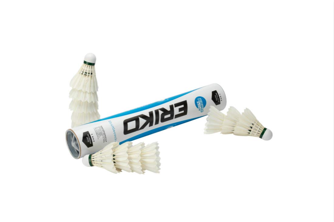 SHENGJIE ERIKO - Paquete de 12 Volantes de bádminton de Plumas de Ganso con Alta Estabilidad y Durabilidad, Bolas de bádminton de Alta Velocidad, Modelo 6