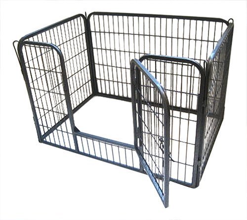 Bunny Business Heavy Duty Puppy Play Pen/ Rabbit Enclosure, Small, Gunmetal Grey Bunny Business Heavy Duty Puppy Play Pen/ Rabbit Enclosure, Small, Gunmetal Grey