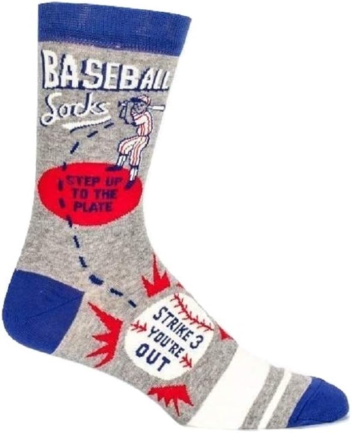 Men's Crew Socks Blue Q Baseball Socks SW831 Amazon.co.uk Fashion