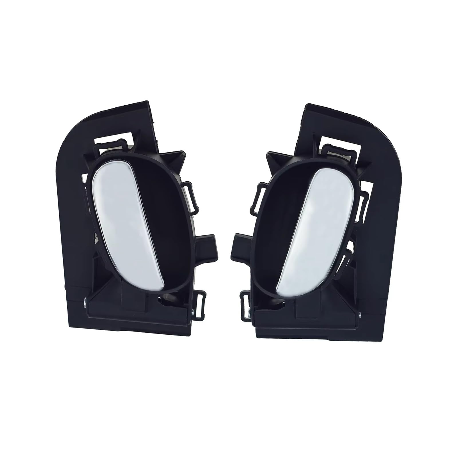 Nanmibhd One Color Car Inner Door Pull Handles For Peugeot 206 207 For C2 Car Interior Inside Inner Door Handle Left Right Chrome Black 9143R2 9144E3