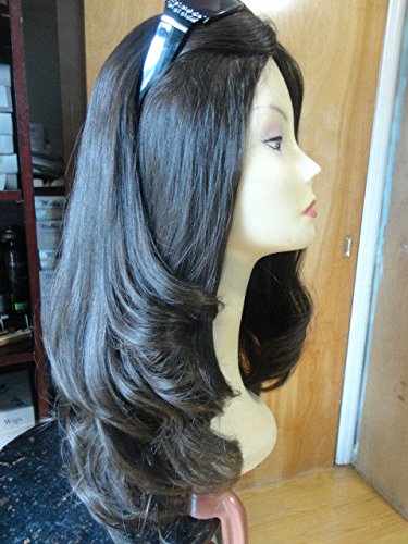 Malky Wig Sheitel 100% European Multidirectional Wig Dark Brown 22" Medium