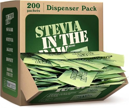 Stevia In The Raw Stevia Sweetener Packets, 200 Ct Box, 2 Pack, Z...