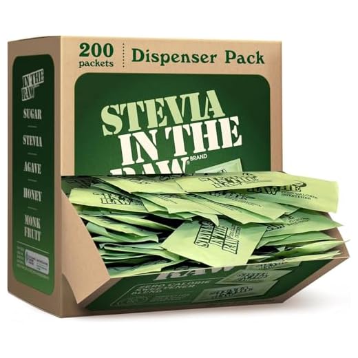 Stevia In The Raw Stevia Sweetener Packets, 200 Ct Box, Zero Calorie Stevia Sugar Substitute Packets, No Erythritol or Artificial Flavors, Vegan, Gluten Free, Kosher, Low Glycemic Index