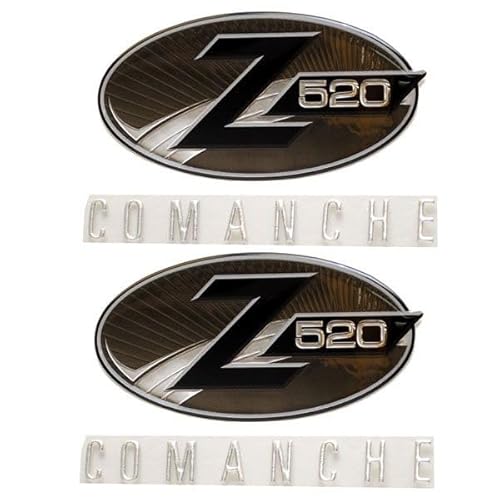 Boat Z520 Comanche Raised Decal Stickers 7604025 | 6 x 2 1/2 Inch (Pair)