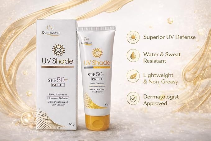 Image of Uvshade SPF 50+ PA+++, Broad Spectrum Sunscreen, Microencapsulated Sun Blocker, 50g