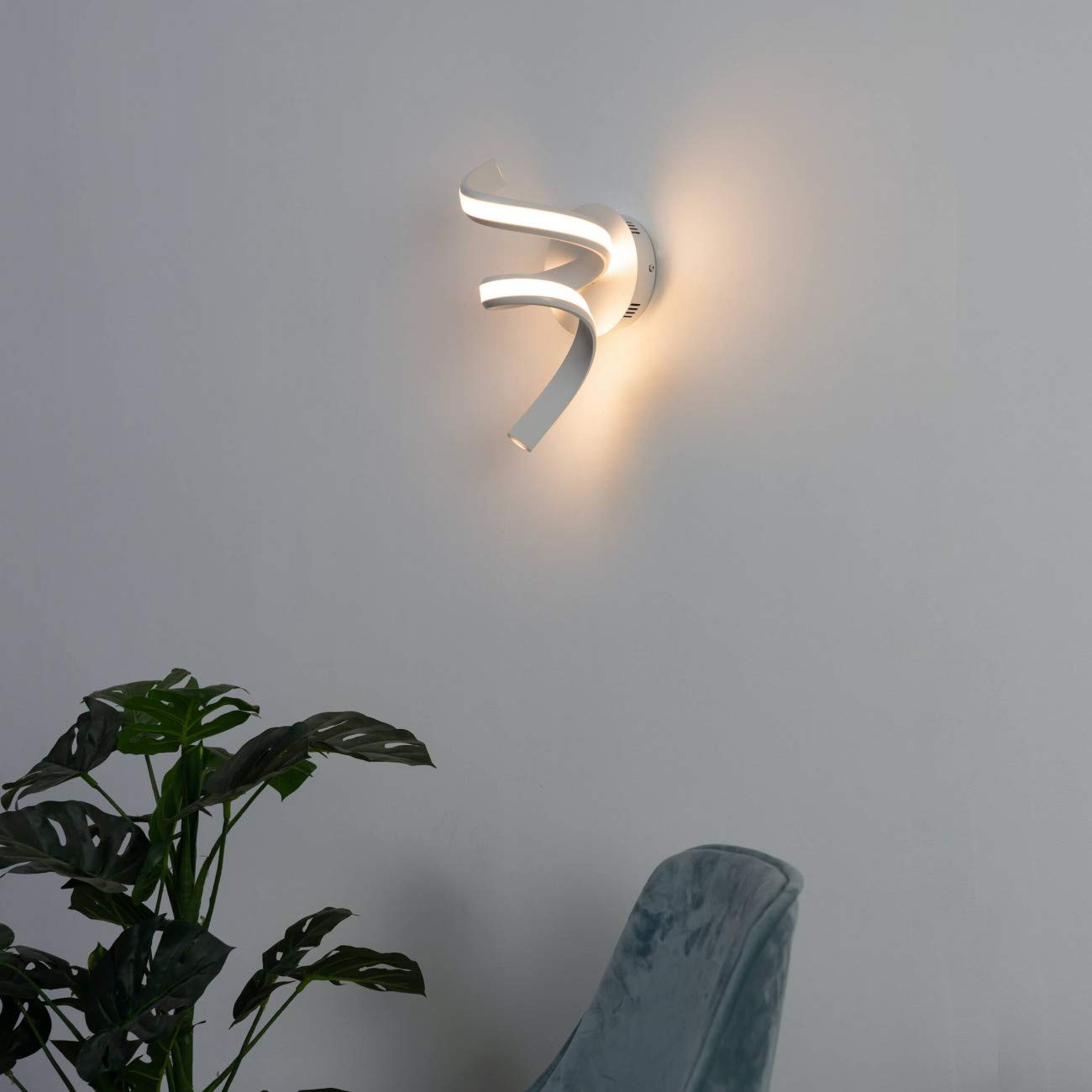 KOSILUM Ronde Wandlamp Messing - LED 18cm Dorenis Warm Wit Licht Voor Woonkamer Slaapkamer