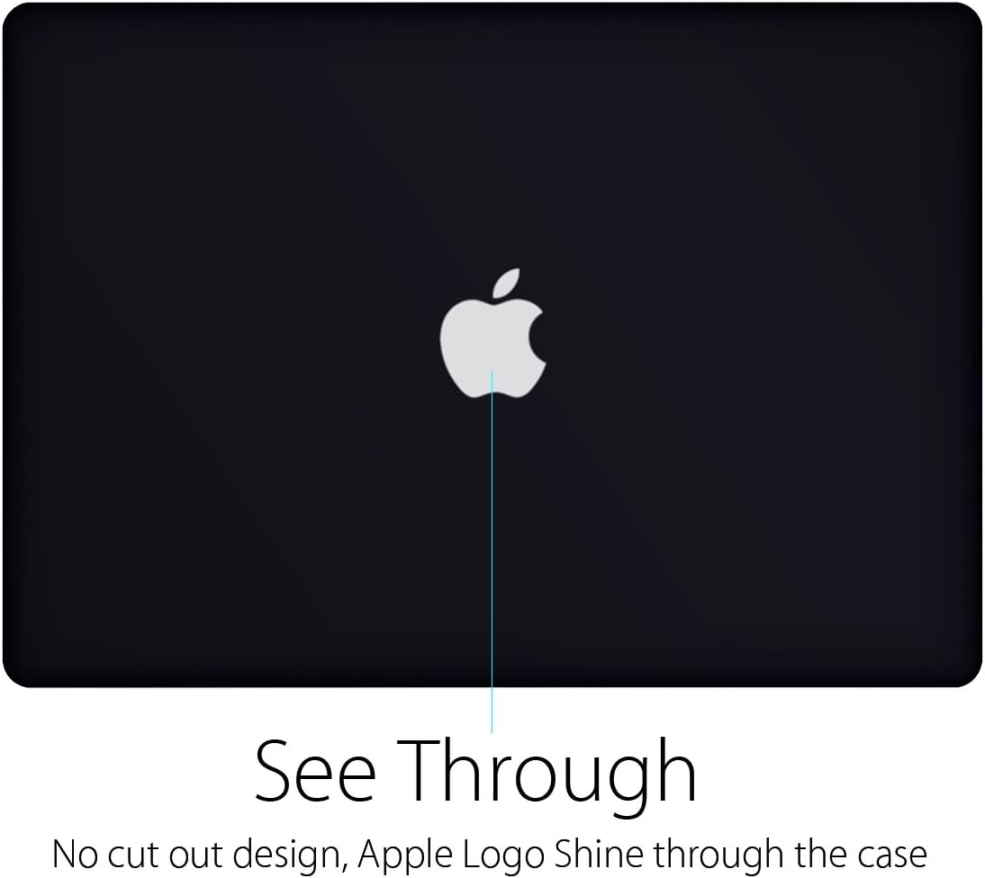 MacBook Air 13 inch Case, UESWILL Smooth Soft-Touch Matte Hard Shell Case Cover for 2008-2017 MacBook Air 13 inch (Model A1466 / A1369) + Microfibre Cleaning Cloth, Black 2010-2017 MacBook Air 13" (A1466/A1369) Black