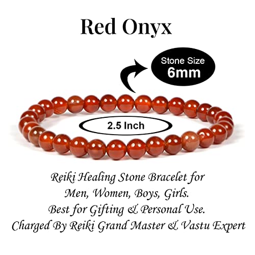 Image of Reiki Crystal Products Natural Crystal Stone Bracelet 6 mm Round Beads for Men & Women | Gemstone Jewellery Bracelet | Reiki Charged | Multiple Stone Variants Available