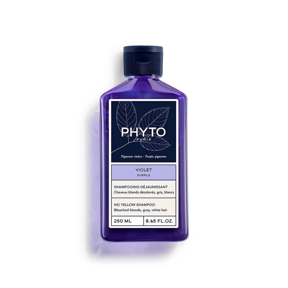 PURPLE No Yellow Shampoo, Sulfate Free for Gray Hair, White Hair and Bleached Blonde Hair, 8.45 fl.oz.