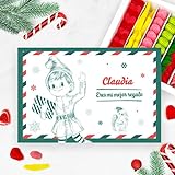 Transparent Gift Caja de Dulces Muñeco Elfo con Nombre y Texto Personalizado. Cajas de Bombones y Chuches Personalizadas. Regalos Originales Navidad. Regalos para Niños, Parejas, Amigos, o Familiares.