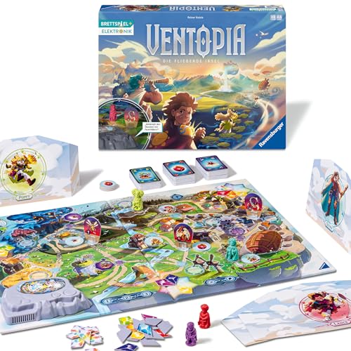 Ravensburger 24582 Ventopia - Die Fliegende Insel, Brettspiel mit...
