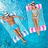 Arbolisse Bouee Piscine Adulte 2 Pièces, 4 in 1 Matelas Piscine Gonflable, XL Hamac Gonflable Piscine, Matelas Filet Piscine, Matelas Gonflable Piscine, Bouée Piscine Gonflables 2 Personnes Piscine